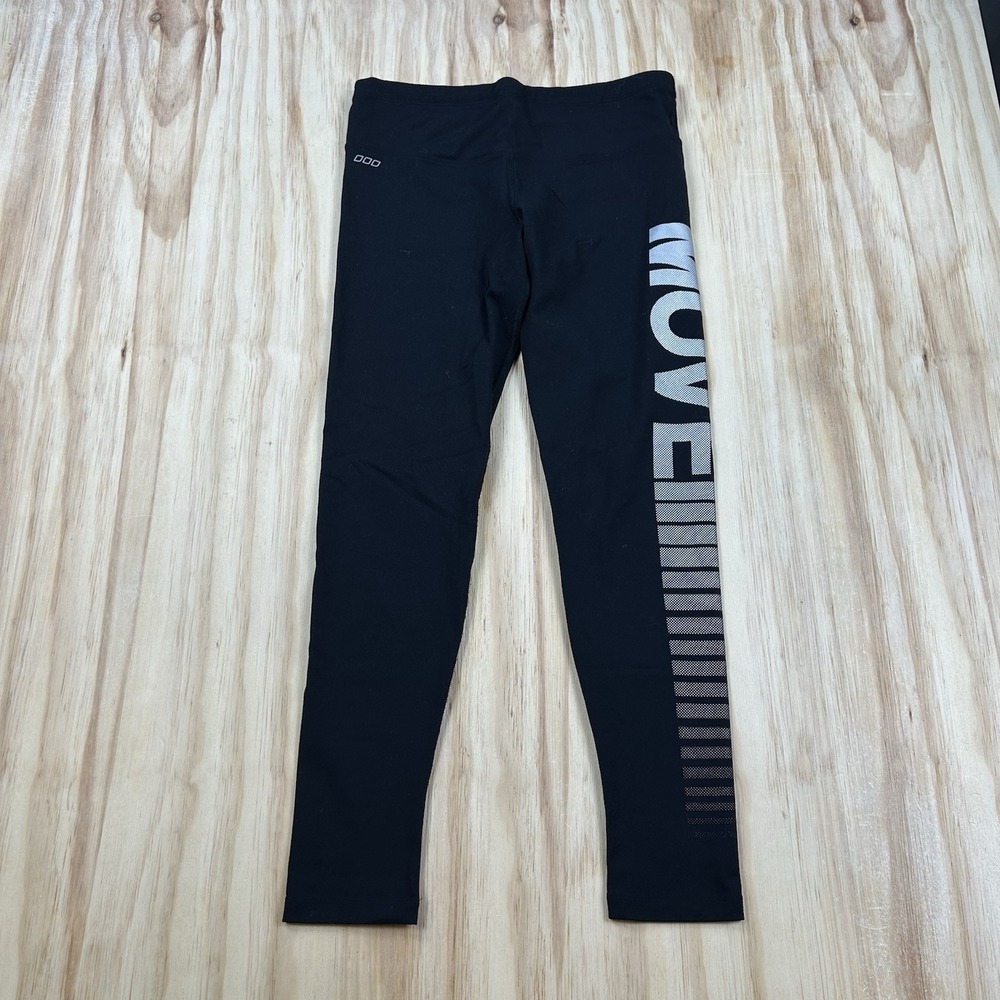 Lorna Jane Active Women's Move Crop Leggings Black Large High Rise Workout